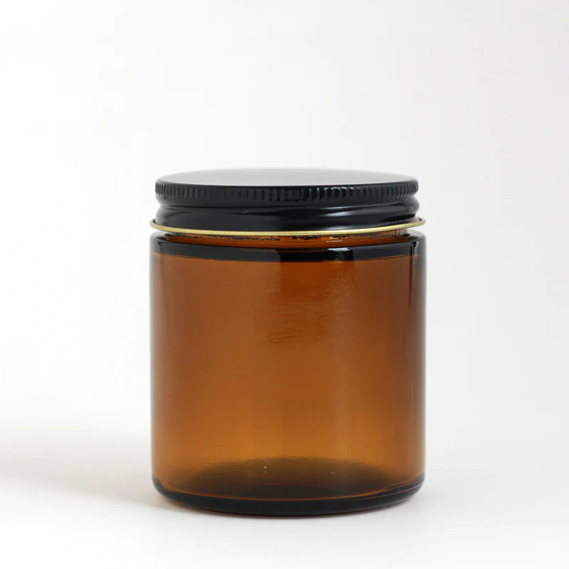 Contenant en Verre Ambre - 8 oz