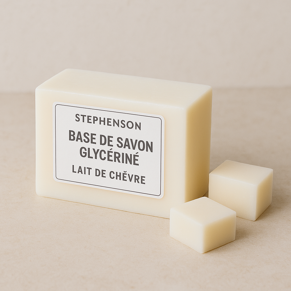 Base de savon glycériné lait de chèvre ( Stephenson)