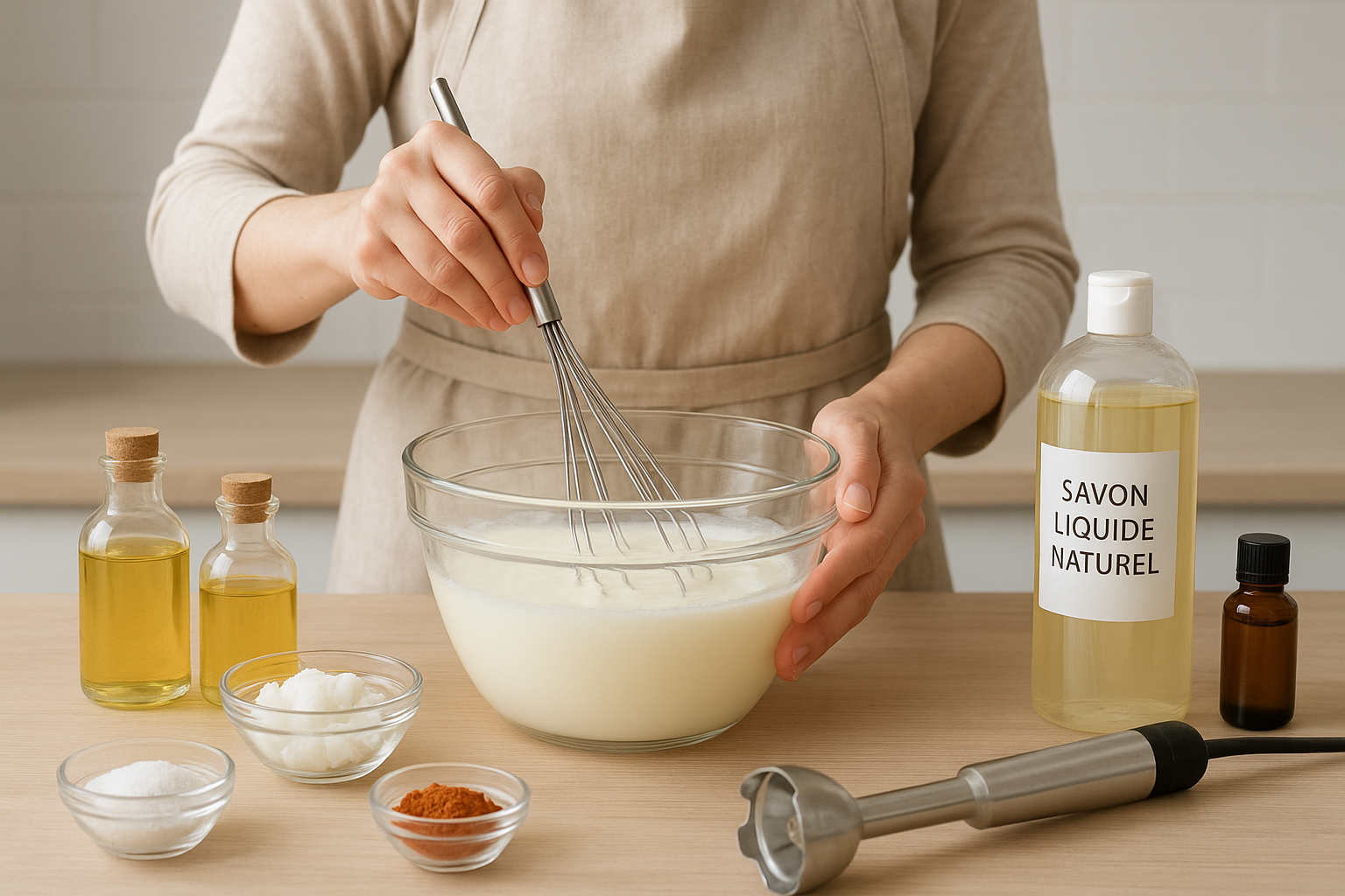 Atelier Savon Liquide au KOH